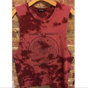 Obey Red Grunge Tank